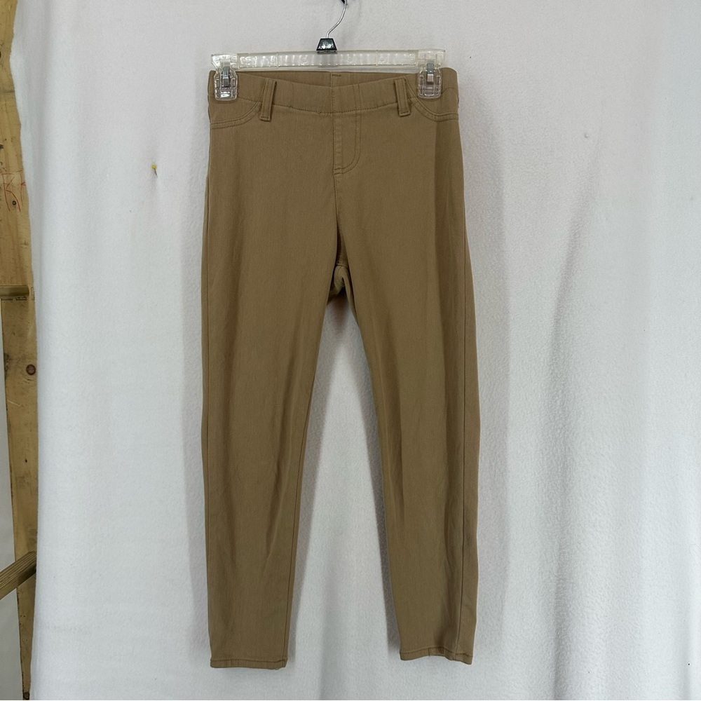 Faded Glory Capri Chino Pull On Pants Womens Small Tan